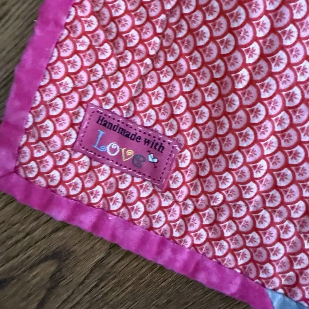 Beautiful Colorful Floral Hand-Quilted Throw 47x56